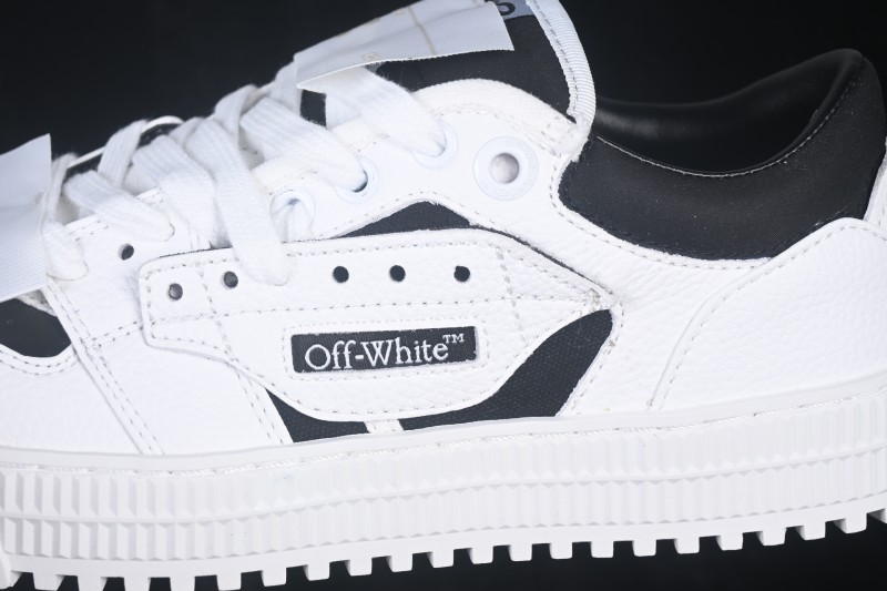 Off-White 3.0 Court Round-Toe Lace-Up Low-Top Casual Skate Shoes - AJD4
