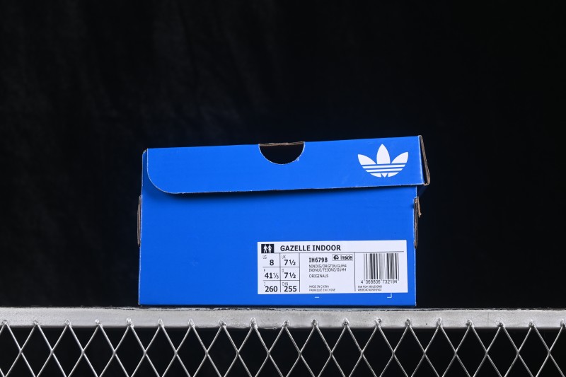 Adidas Originals Gazelle Indoor Retro Low-Top Casual Skateboarding Shoes with Anti-Slip Wear-Resistant Sole - IH6798