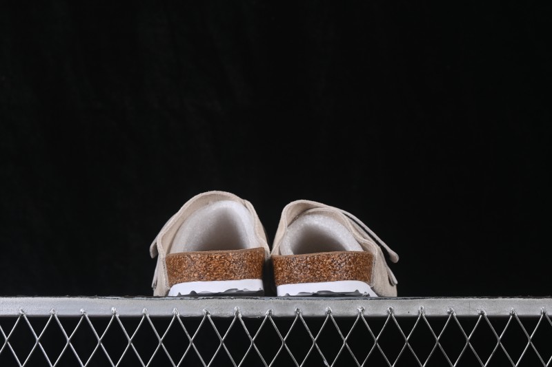 Birkenstock Suede Shearling Sandals with Cork Latex Footbed and EVA Outsole - 1015572