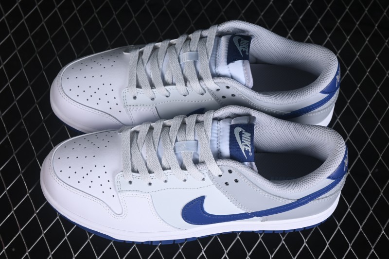 Nike SB Dunk Low White Grey Blue Low-Top Casual Skate Shoes - HF5441-118