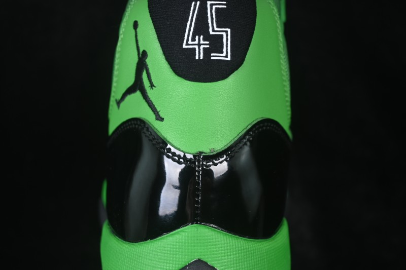 Air Jordan 11 Retro AJ11 Black Green Basketball Shoes - CT8012-310