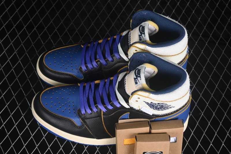 Nike Air Jordan 1 Retro High OG Fragment x Union Deconstructed Royal Blue Basketball Shoes - IO7847-001
