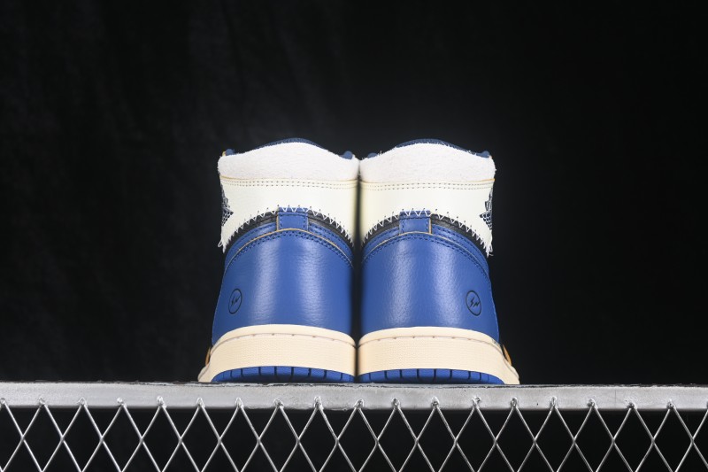 Nike Air Jordan 1 Retro High OG Fragment x Union Deconstructed Royal Blue Basketball Shoes - IO7847-001