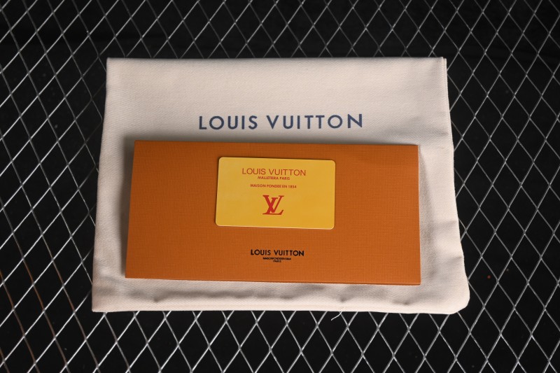 Louis Vuitton Venice Comfort Calfskin Suede Round-Toe Slide Sandals