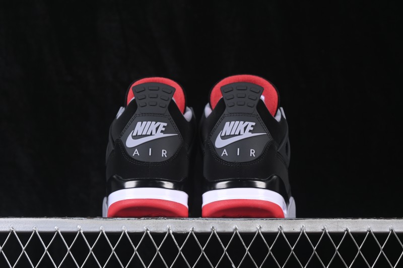 Nike Air Jordan 4 Retro 'Bred' Basketball Shoes - 308497-060