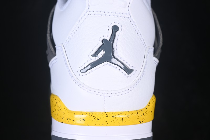 Nike Air Jordan 4 Retro "Tour Yellow" White Yellow Basketball Shoes - IO2463-102