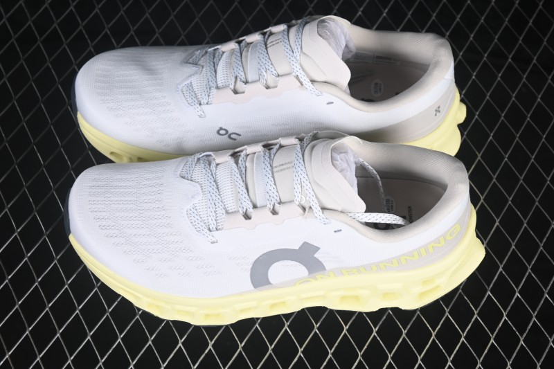 On Cloudmonster 3 Comfort Anti-Slip Durable Cushioned Running Shoes - 3MG10053078 Ivory Limelight