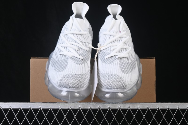 Grounds Moopie Fabric Round Toe Big Bubble Platform Sneakers White Gray - FYD4