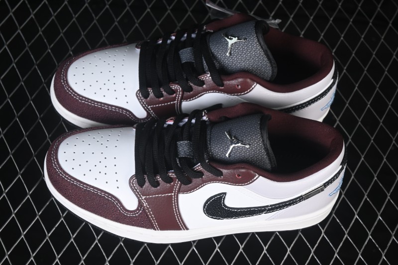 Air Jordan 1 Low OG Wine Red White Grey Low-Top Retro Cultural Basketball Shoes - IZ5846-101