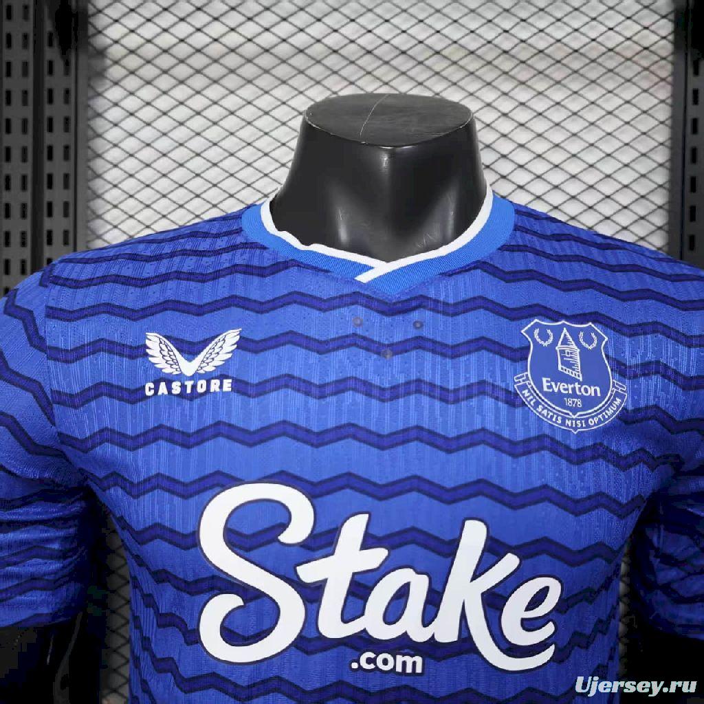 2025/26 Player Version Mens Everton Home Jersey