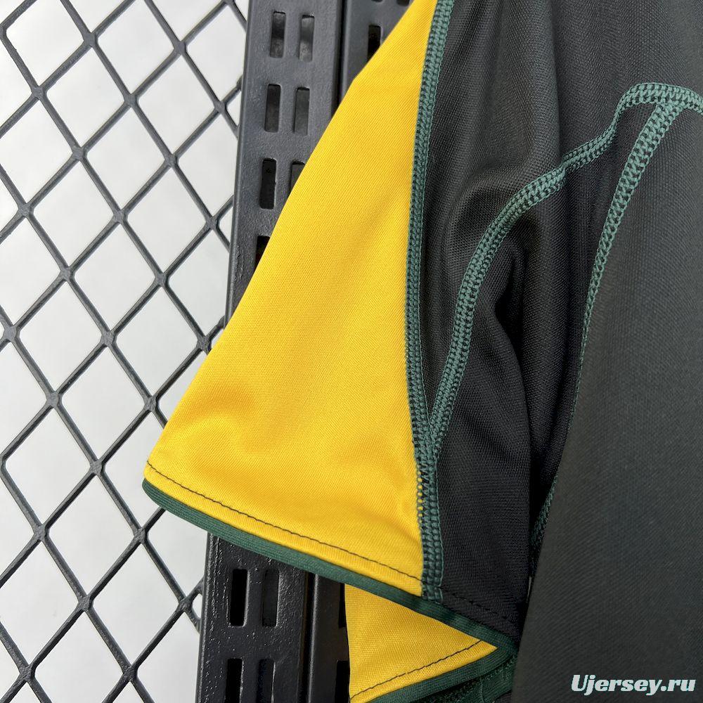 2002/03  Sporting CP Retro Away Black with Yellow Sleeves Jersey