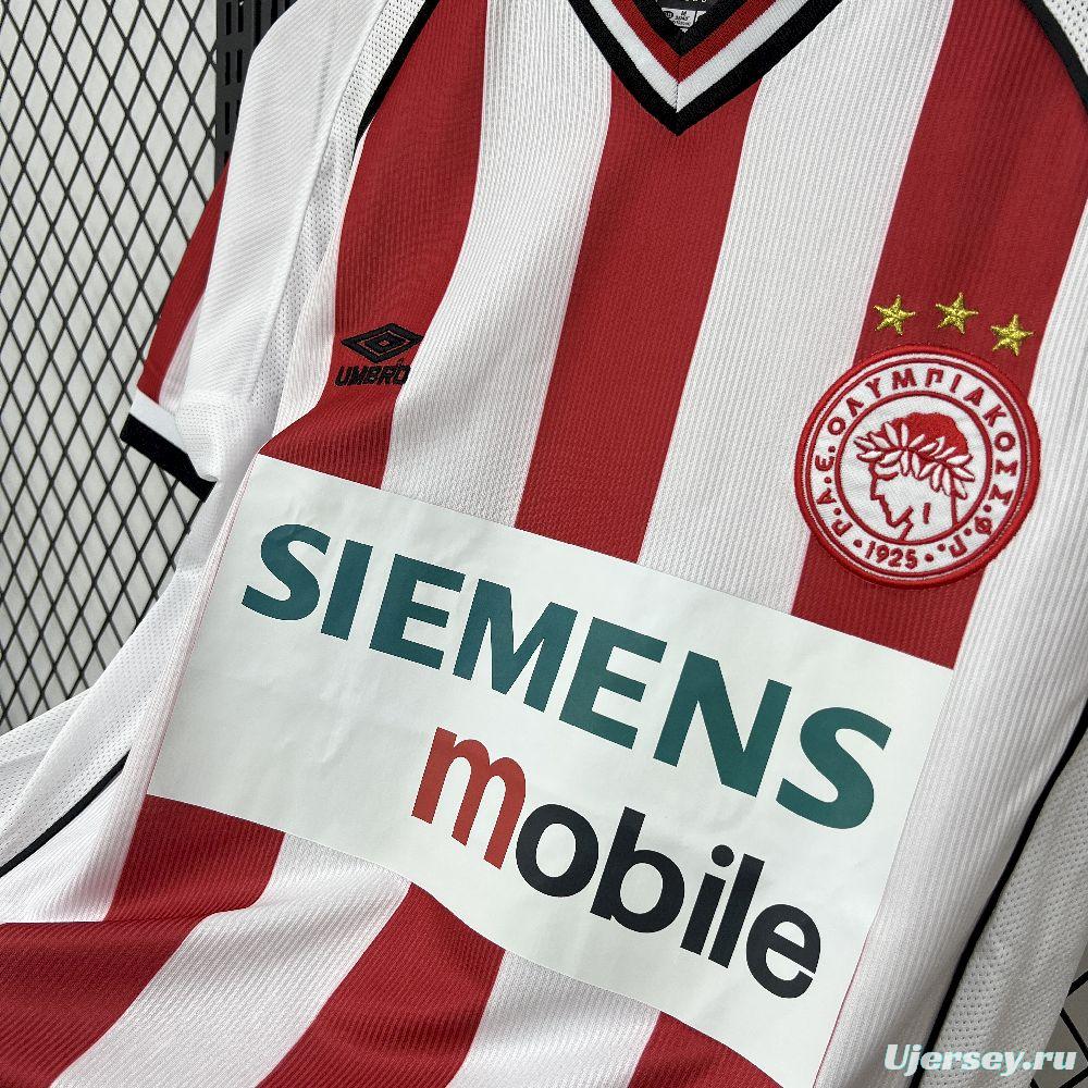 2001/02 Retro Olympiacos FC Home Jersey