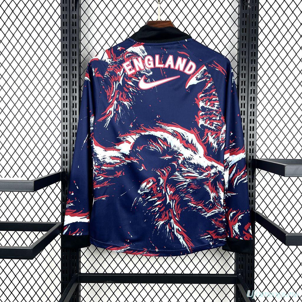 2026 Mens England Hollywood Goalkeeper Long Sleeve Jersey