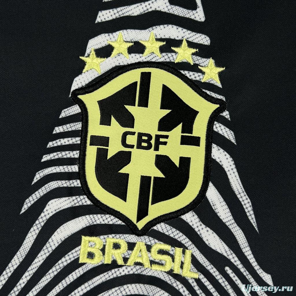 2026 Mens Brazil Hollywood Goalkeeper Long Sleeve Jersey