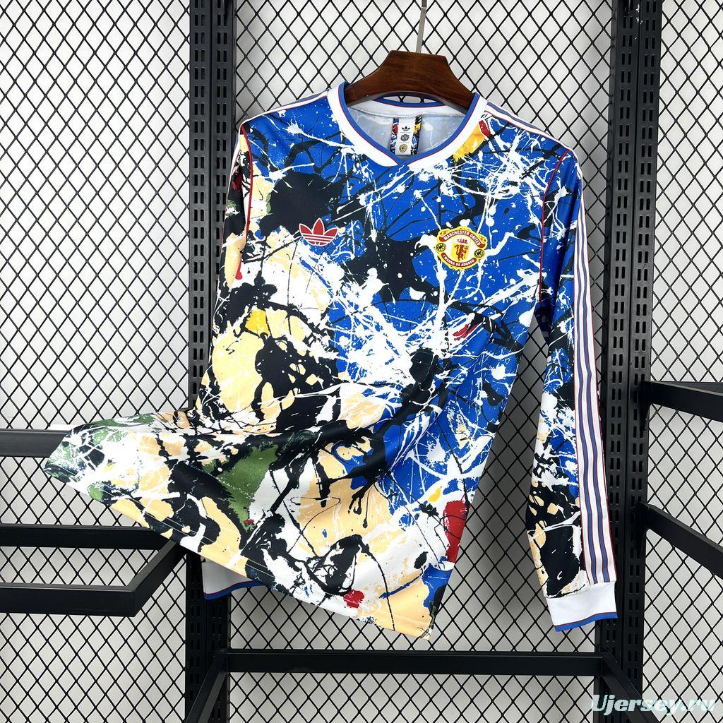 2025/26 Mens Manchester United X Stone Roses Long Sleeve Jersey