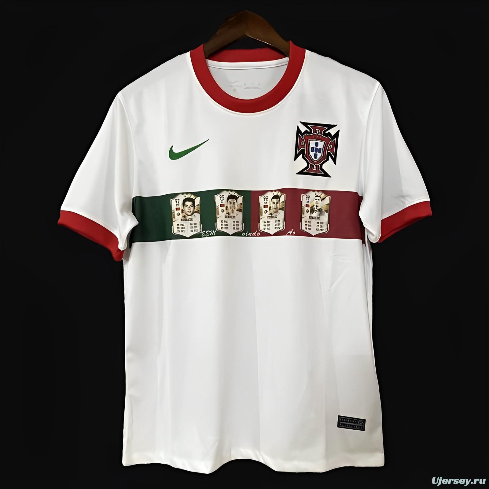 2023 Portugal Ronaldo Speical White Jersey