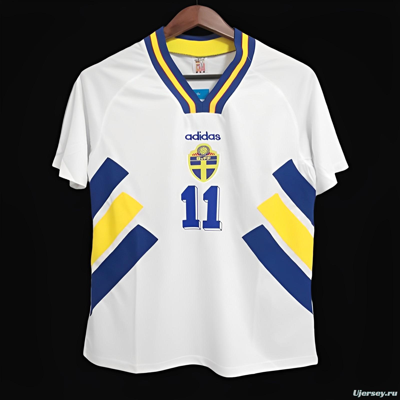 Retro 1994 Sweden Away White Jersey