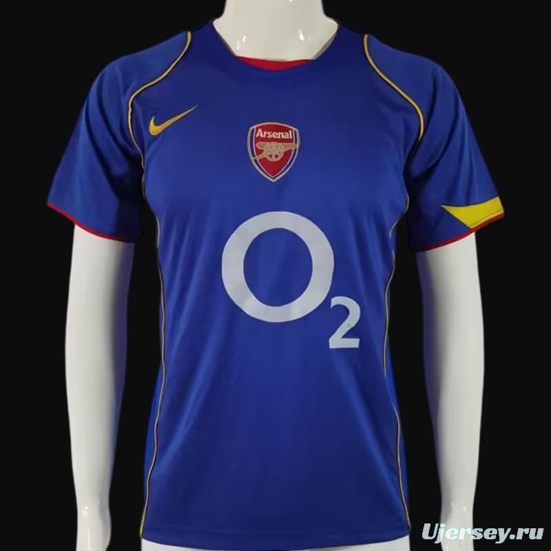 Retro 04/05 Arsenal Away Blue Jersey