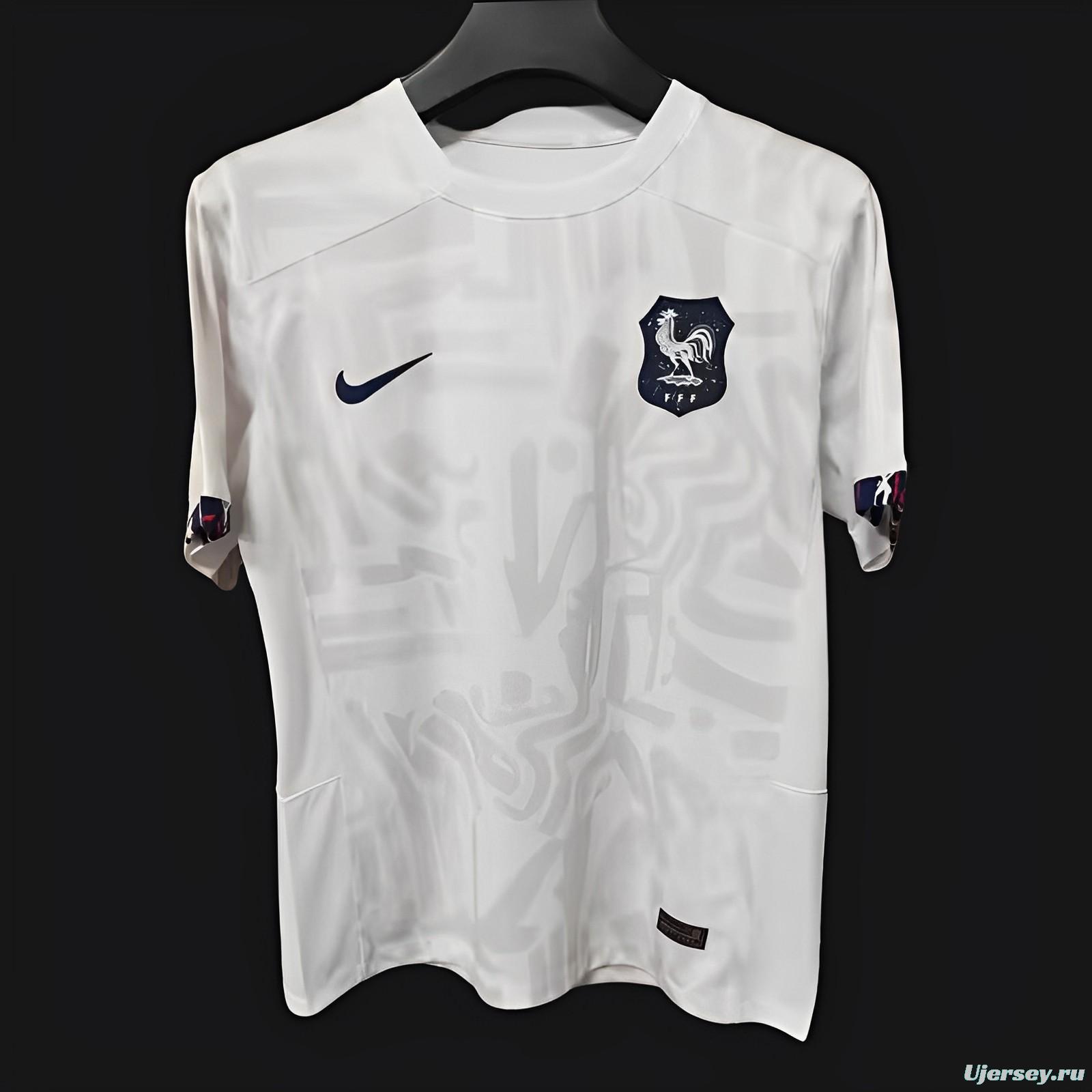 2023 France Away White Jersey