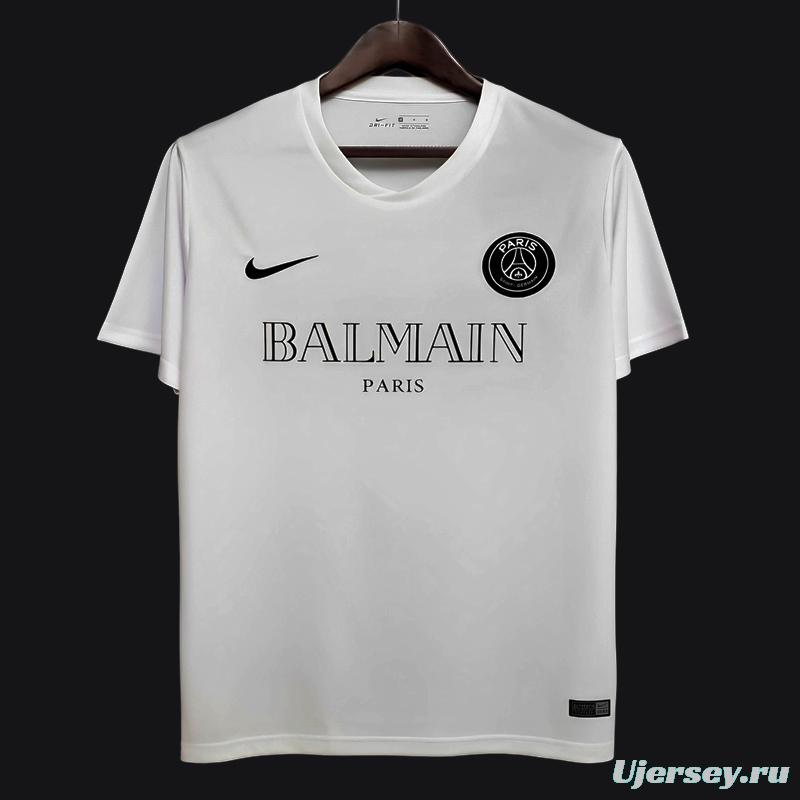 Retro 2020 PSGx Balmain White Jersey