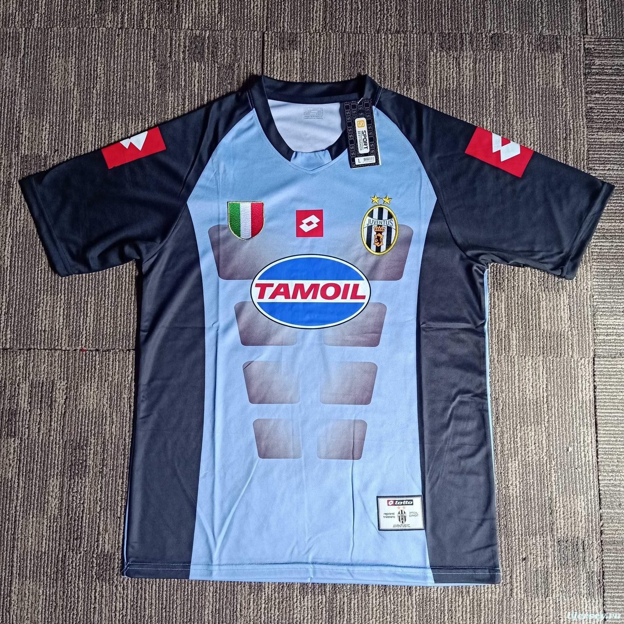 Retro 02/03 Juventus Goalkeeper Blue Jersey Worn By Buffon