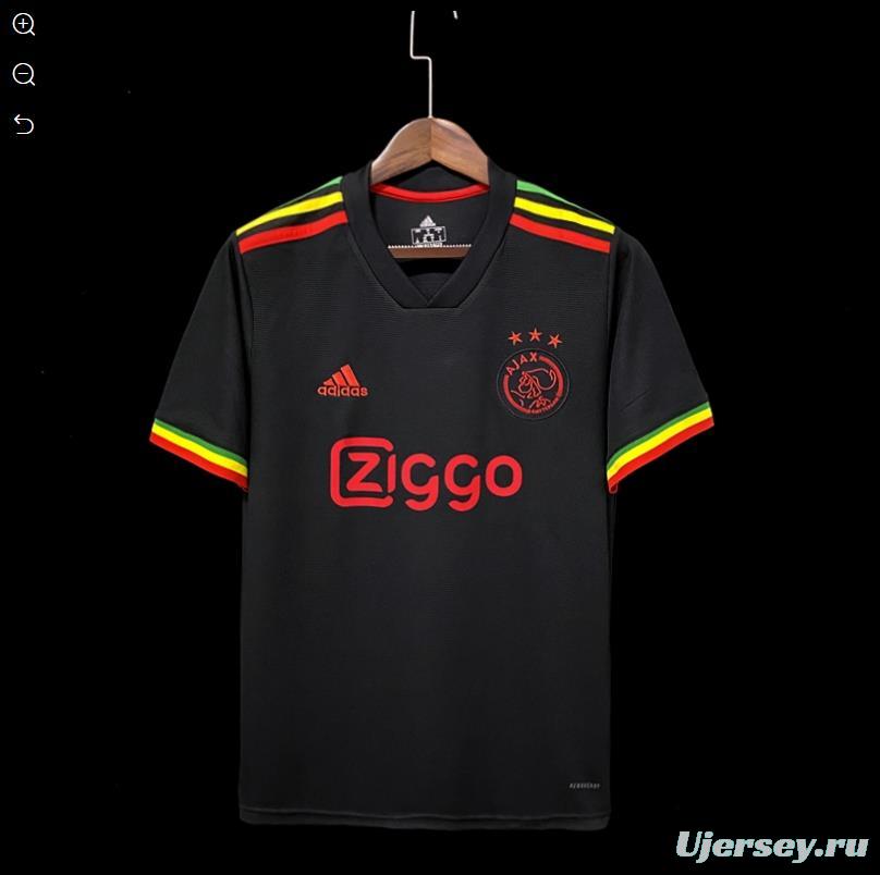 Retro 21/22 Ajax Third Black Jersey