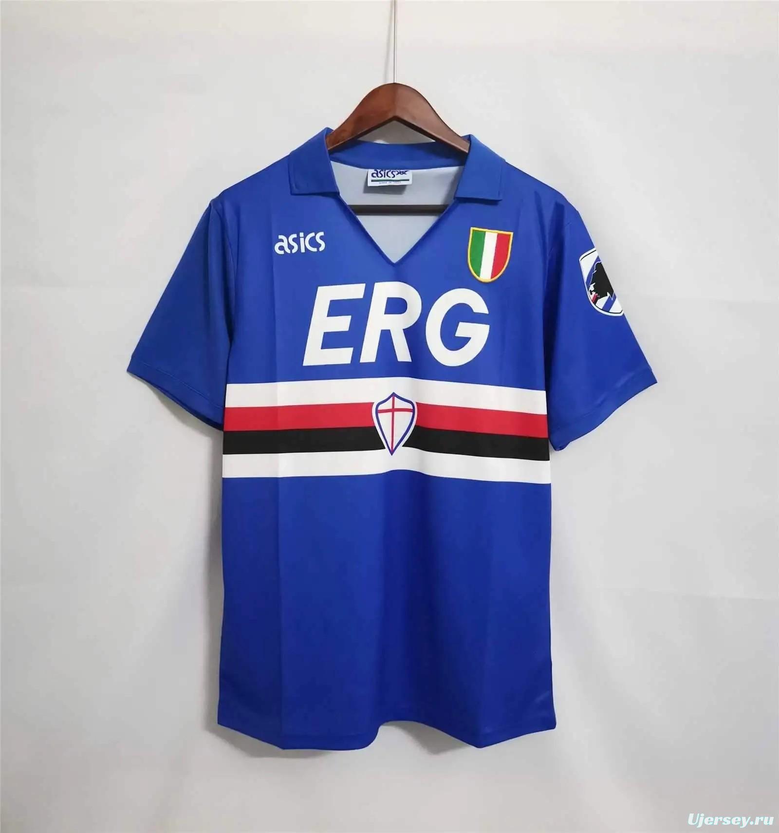 Retro 91/92 Sampdoria Home Jersey