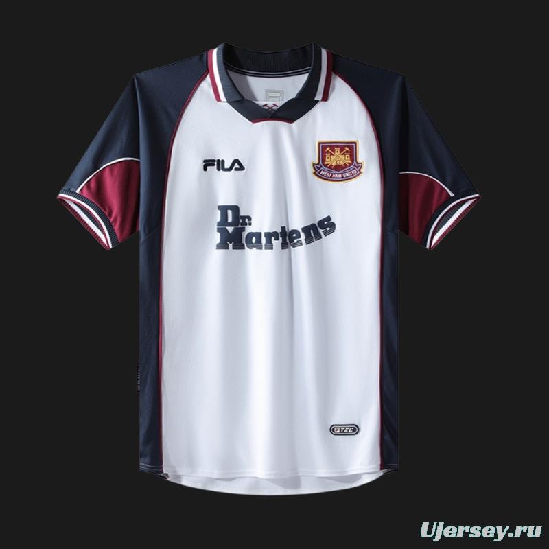 Retro 99/01 West Ham United Away Jersey