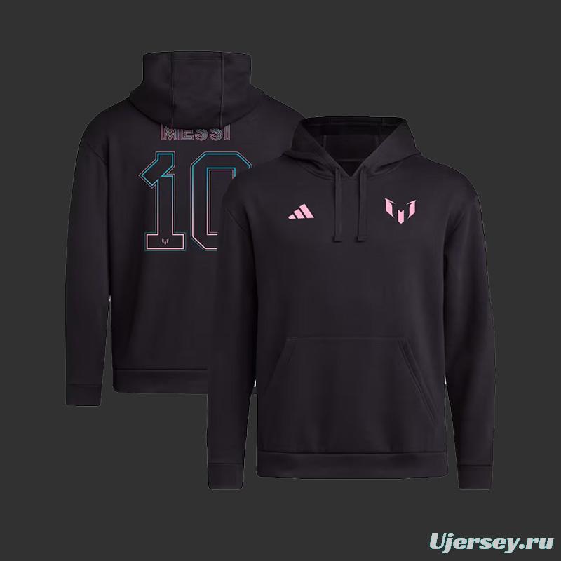 2023 Inter Miami Messi x adidas Name & Number Fleece Pullover Hoodie