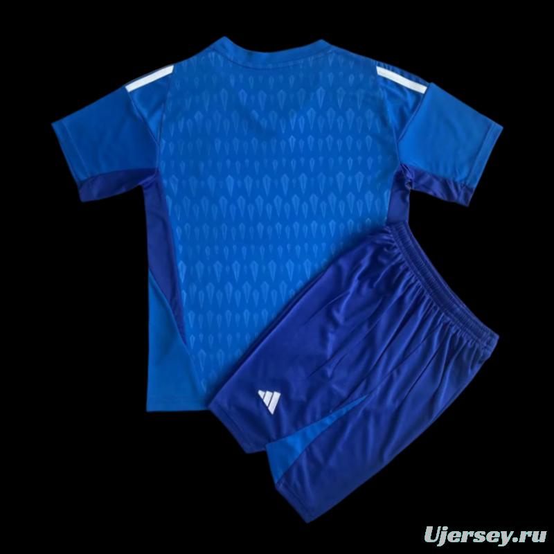 2023 Kids Argentina Blue Goalkeeper Jersey