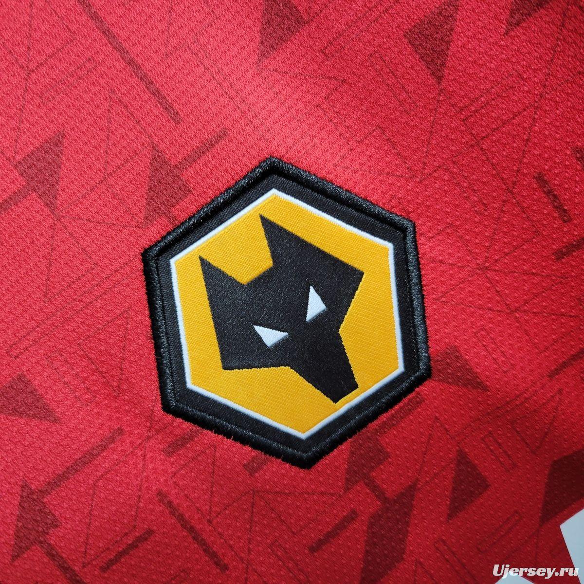 23/24 Wolverhampton Wanderers Away Red Jersey