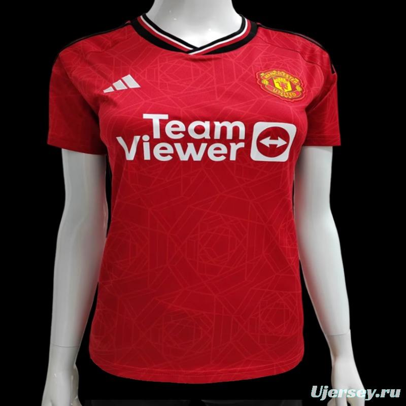 23/24 Women Manchester United Home Jersey