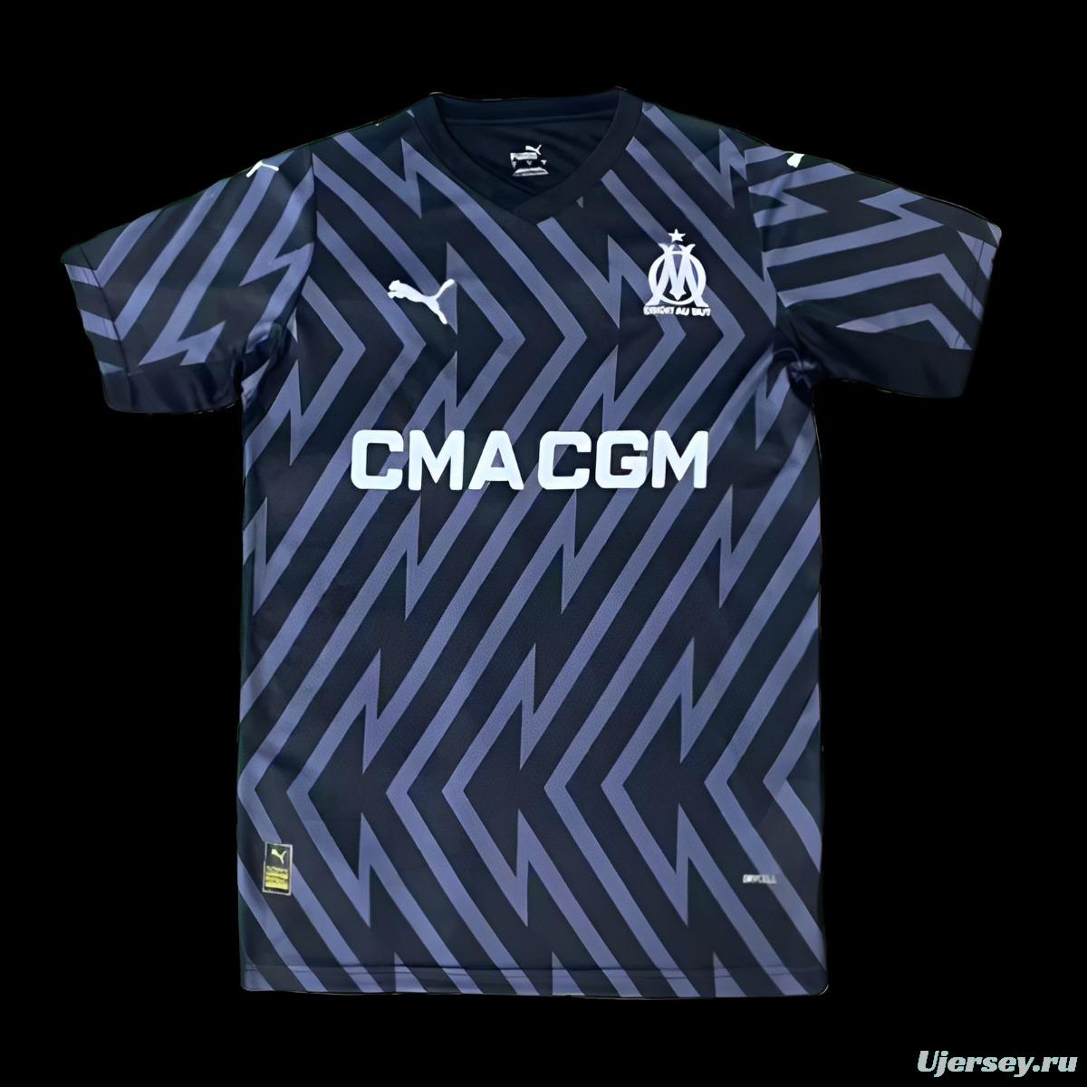 23/24 Olympique Marseille Black Goalkeeper Jersey