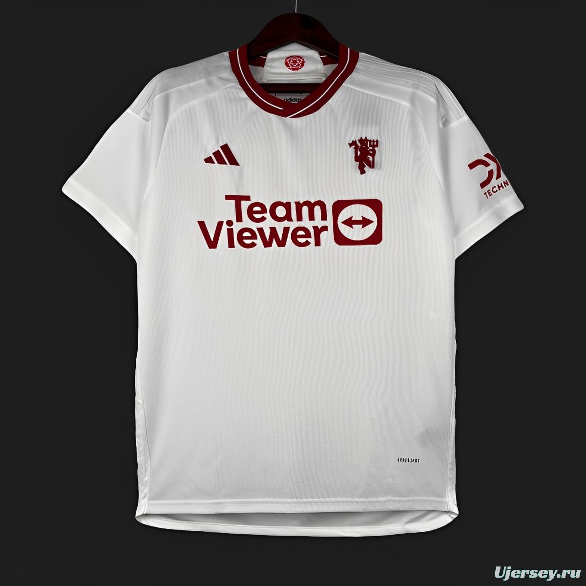 23/24 Manchester United Third White Jersey