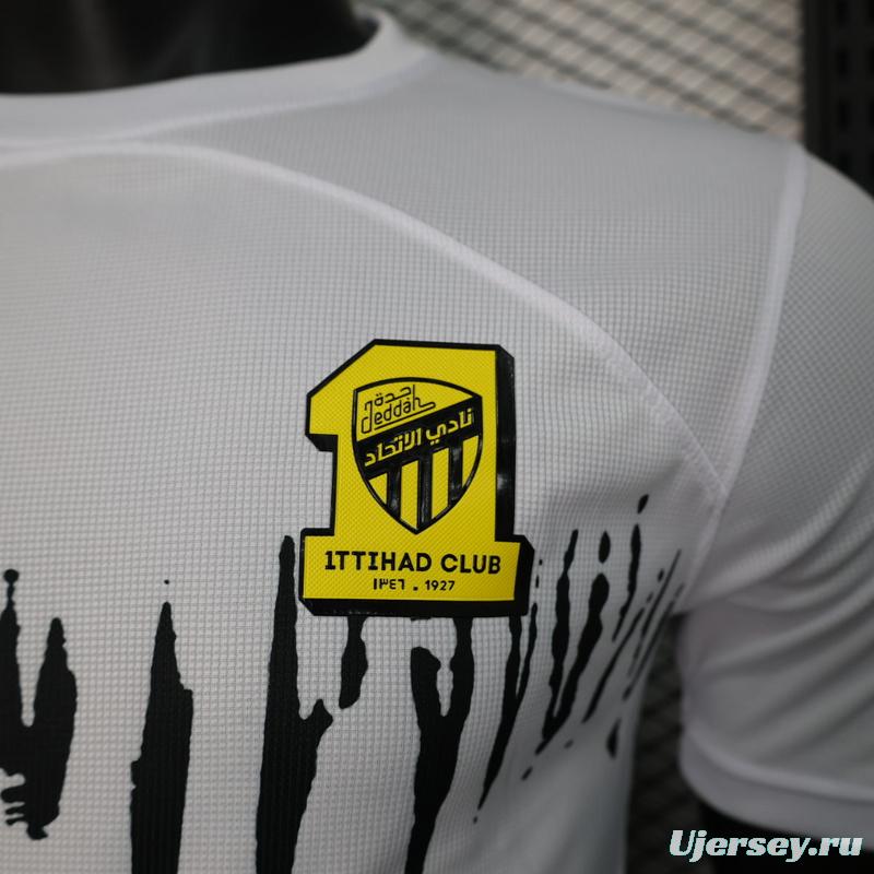 Player Version 23/24 Al-Ittihad Away White Jersey