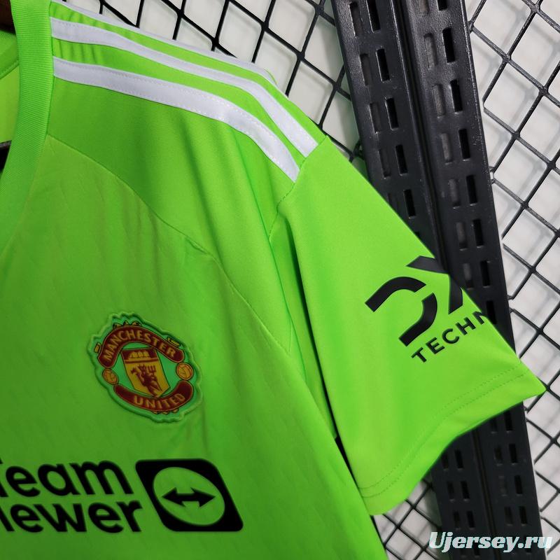 23/24 Manchester Untied Green Goalkeeper Jersey