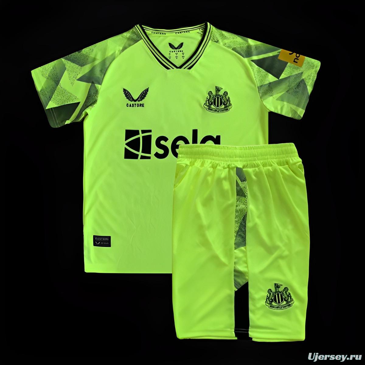 23/24 Kids Newcastle United Green Goalkeeper Jersey