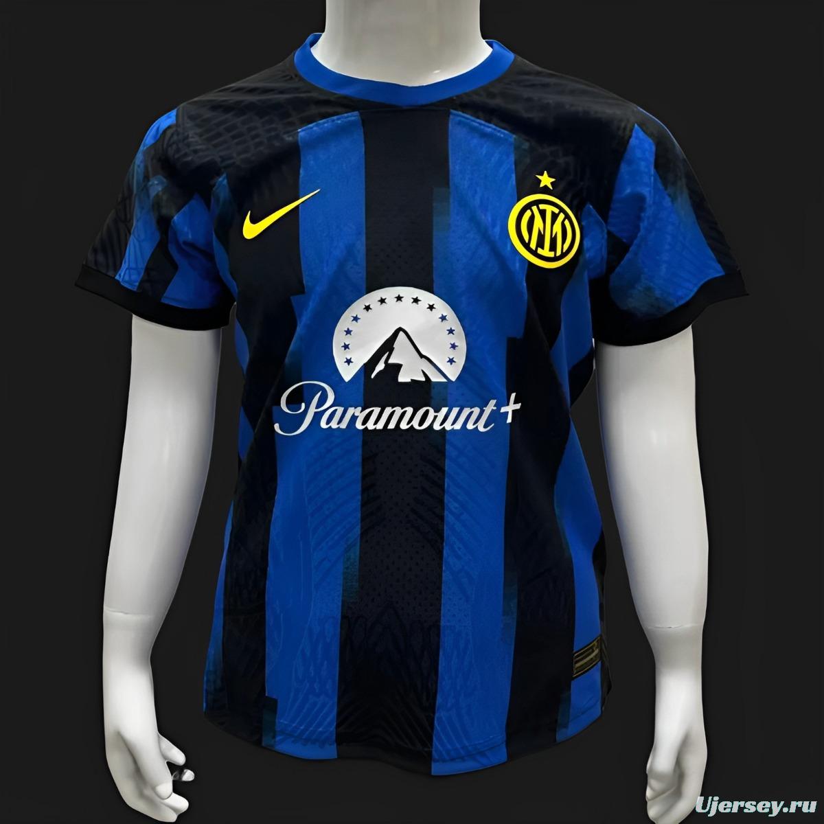 Player Version 23/24 Kids Inter Milan Home Jersey