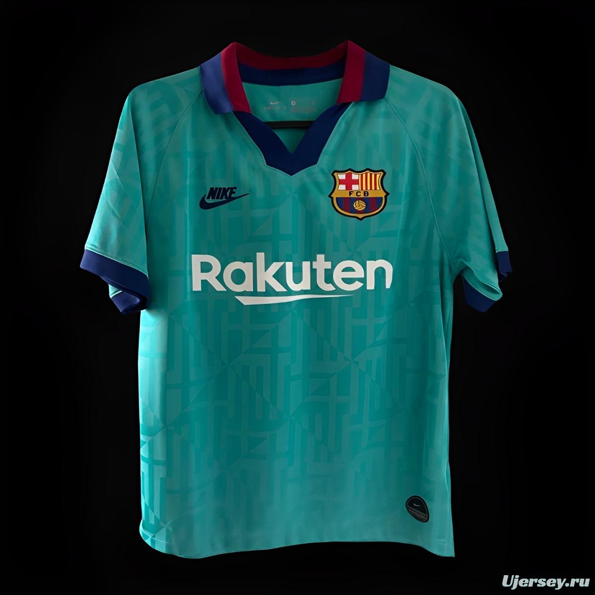 Retro 19/20 Barcelona Third Blue Jersey