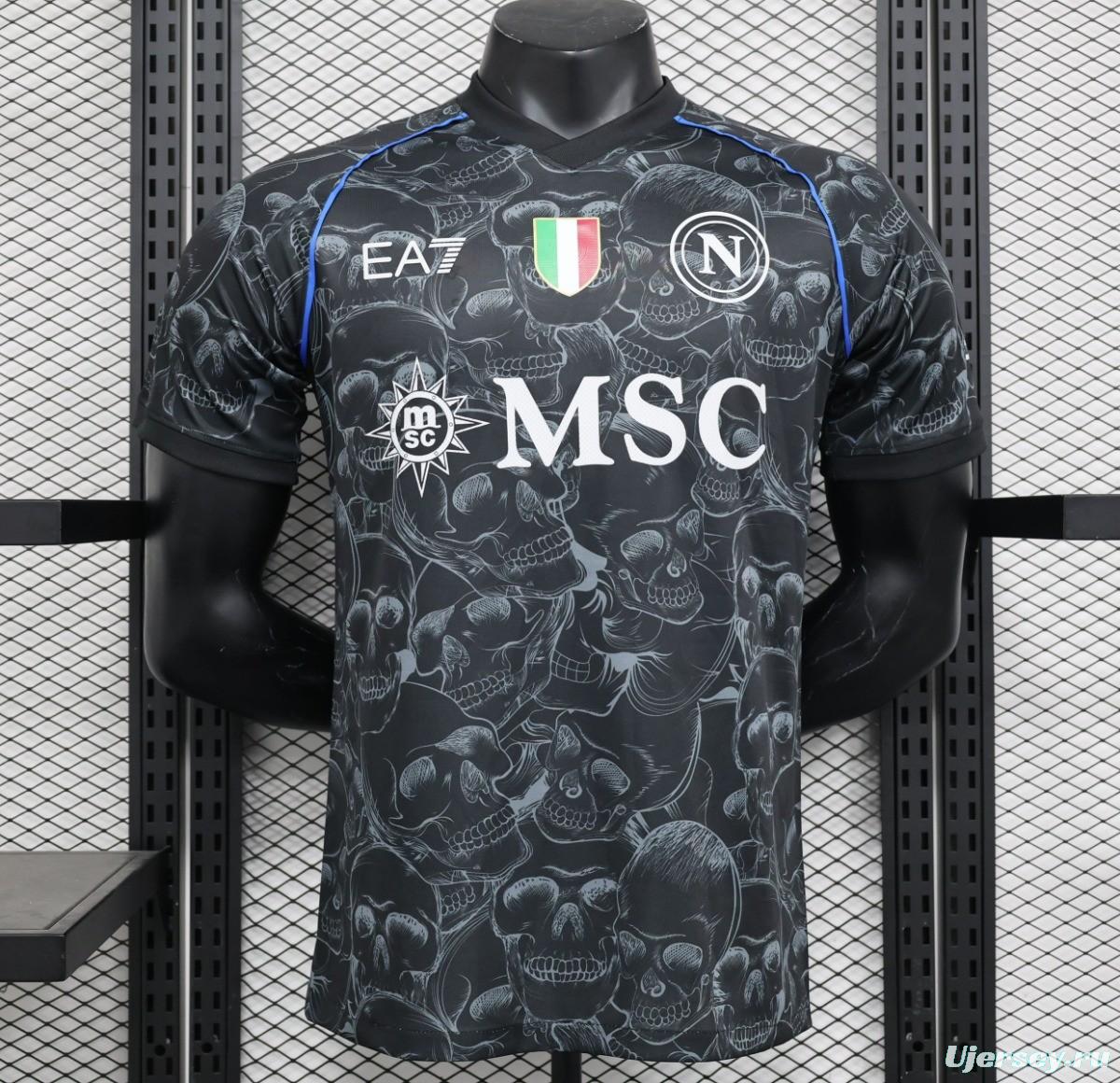 Player Version 23/24 Napoli Halloween Black Jersey