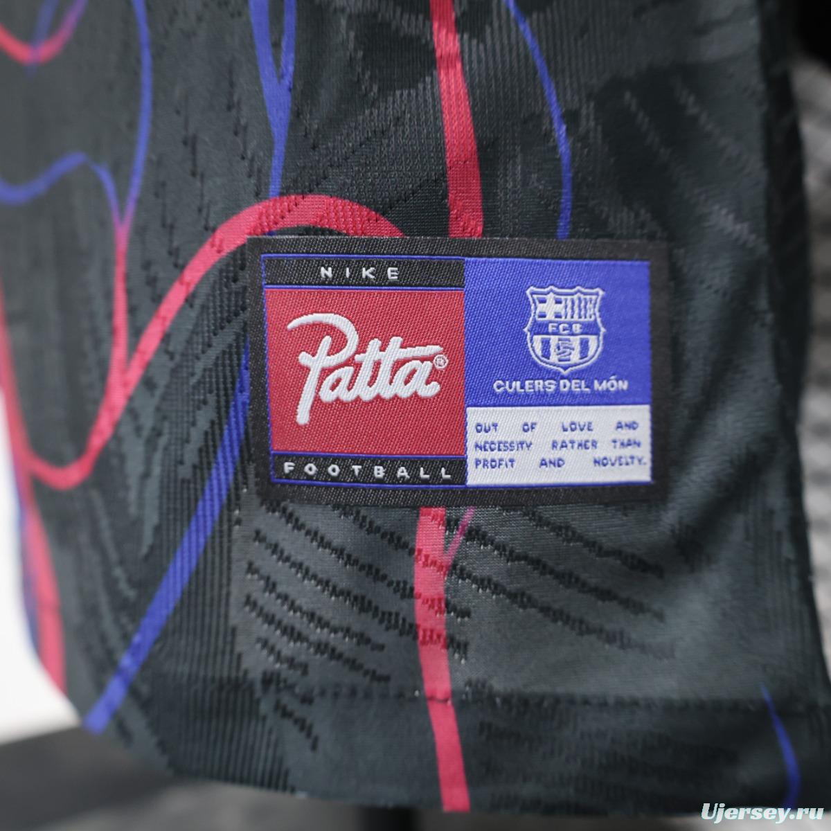 23/24 Barcelona X Patta Special Edition Pre-Match Jersey With Patta Sponsor