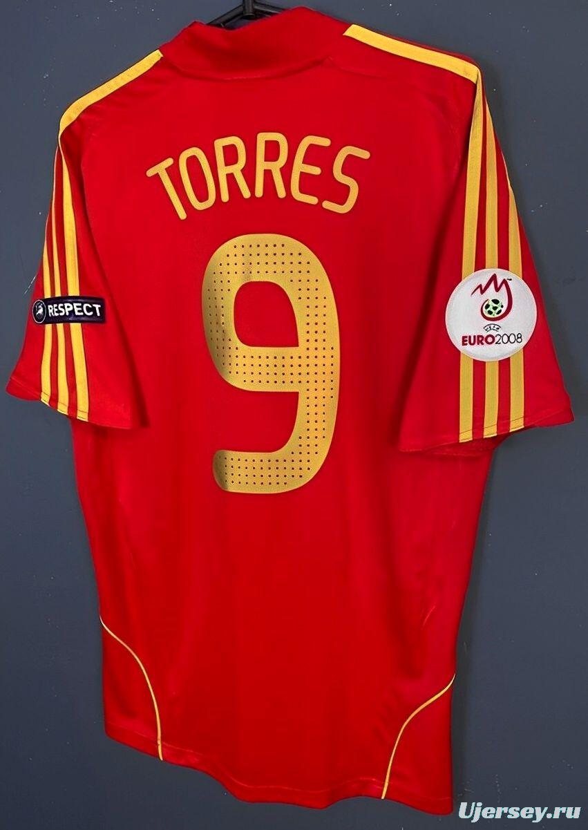 Retro 2008 Spain Home Jersey