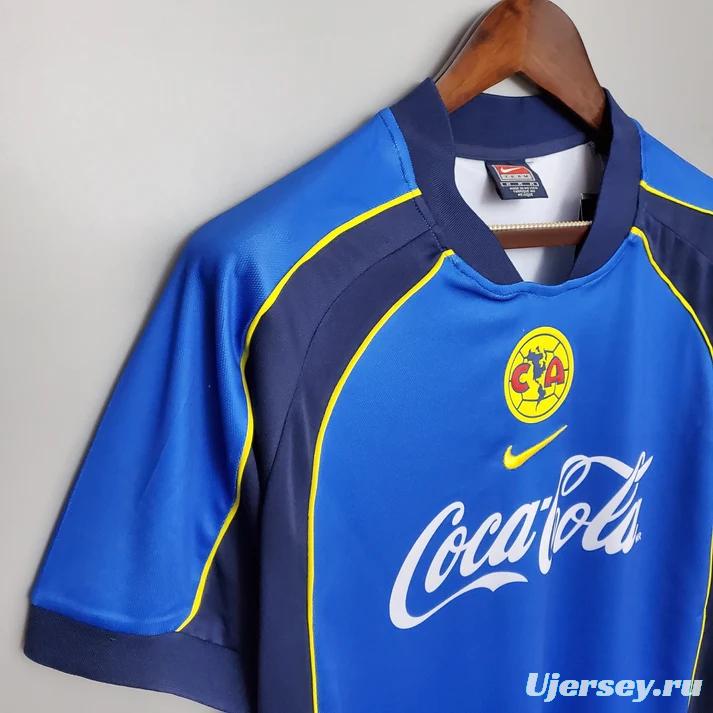 Retro 01/02 Club America Away Blue Jersey