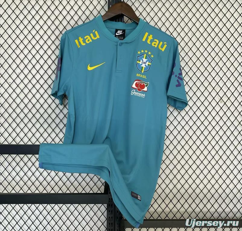 2022 Brazil Blue POLO Jersey