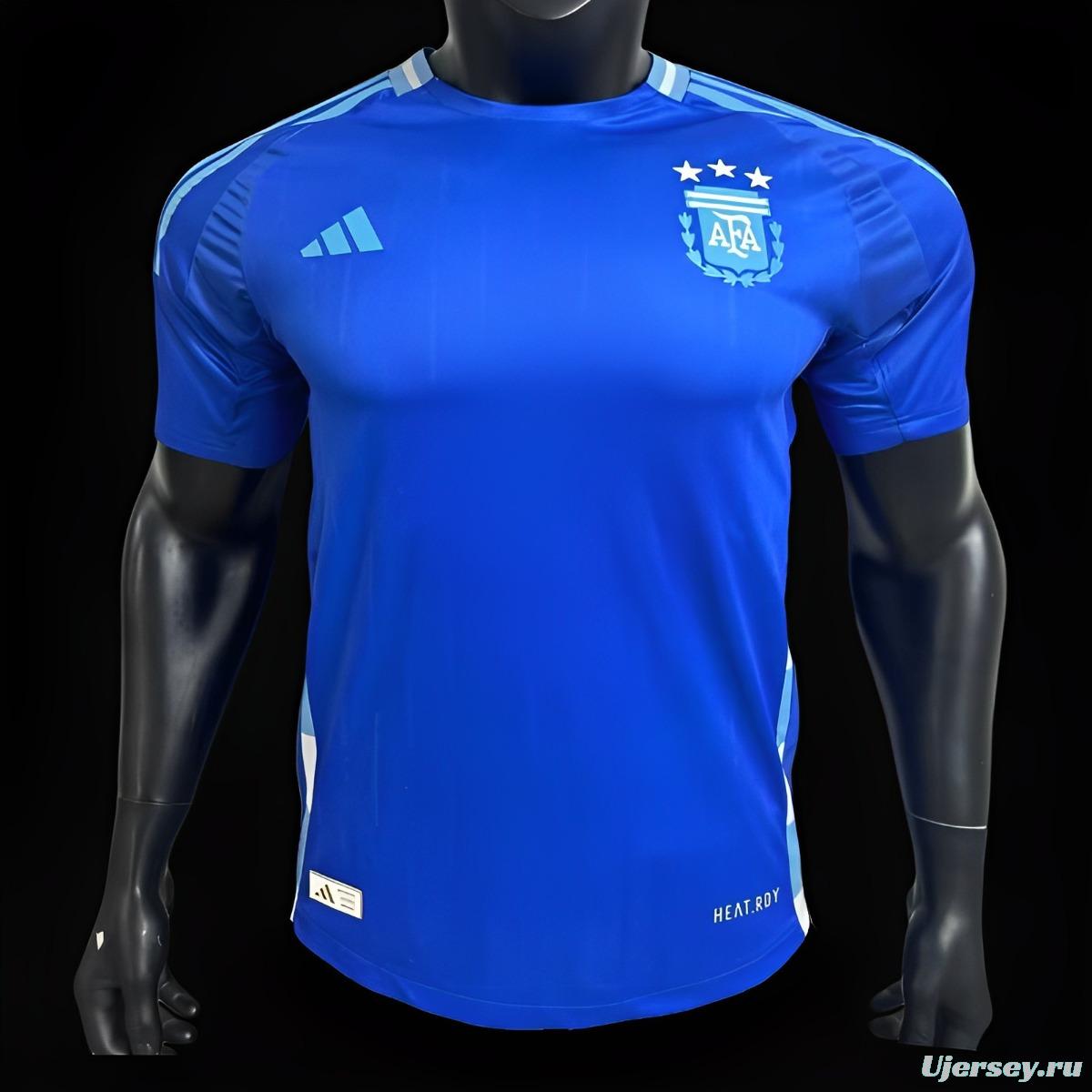 Player Version 2024 Argentina Away Blue Jersey