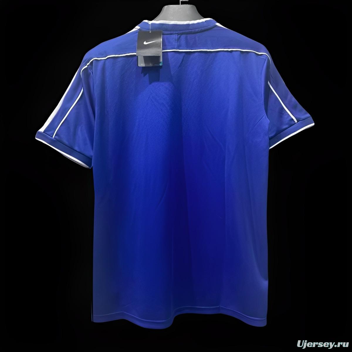 Retro 1998 Brazil Away Blue Jersey