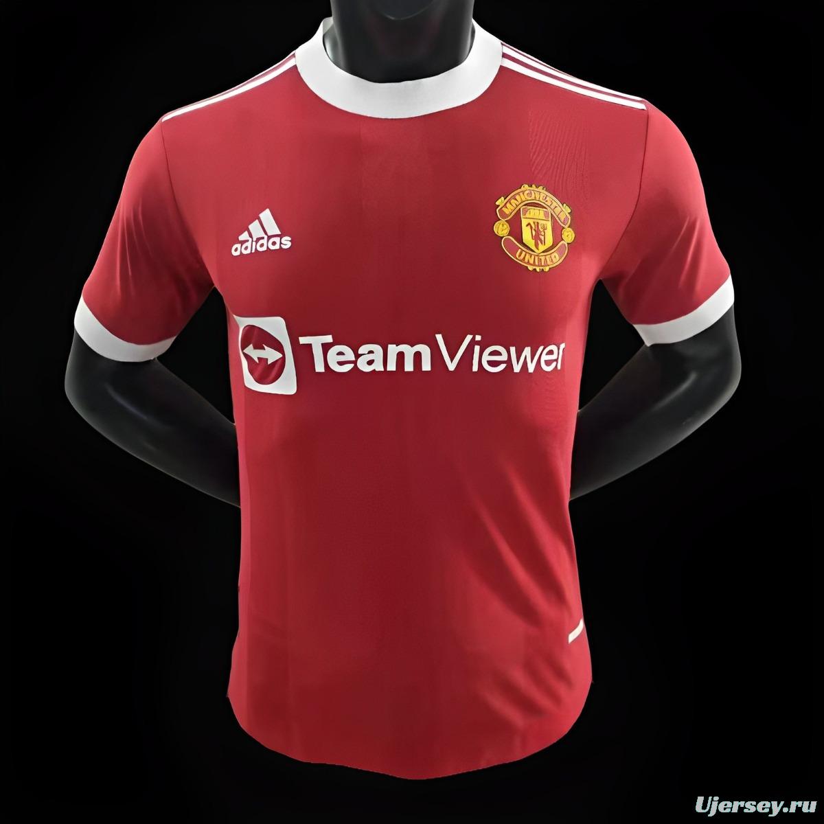 Player Version 21/22 Retro Manchester United Home Jersey