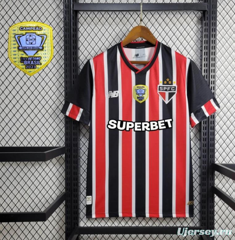 24/25 Sao Paulo Away Jersey + With Patch