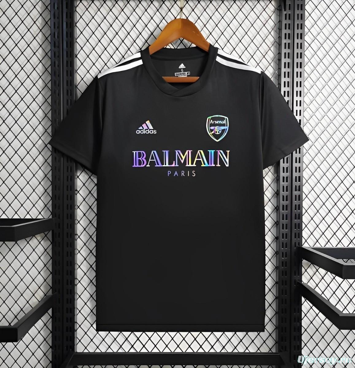 24/25 Arsenal x Balmain  Black Training Jersey