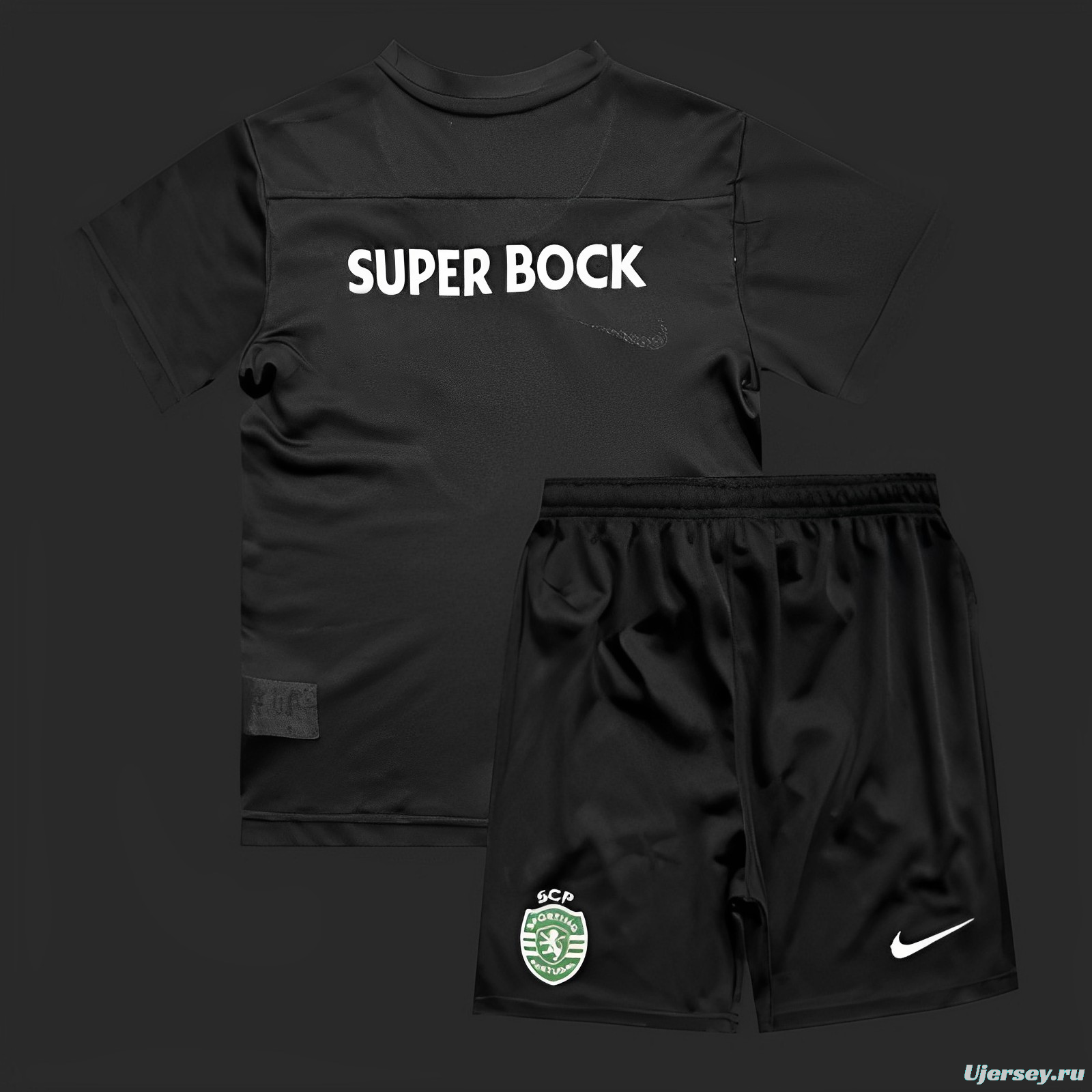 23/24 Kids Sporting Lisbon Forth Black Jersey